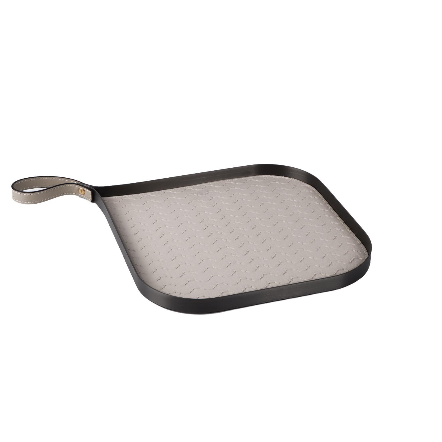 

Modern Minimalist Leather Decorative Tray for Office & Living Room