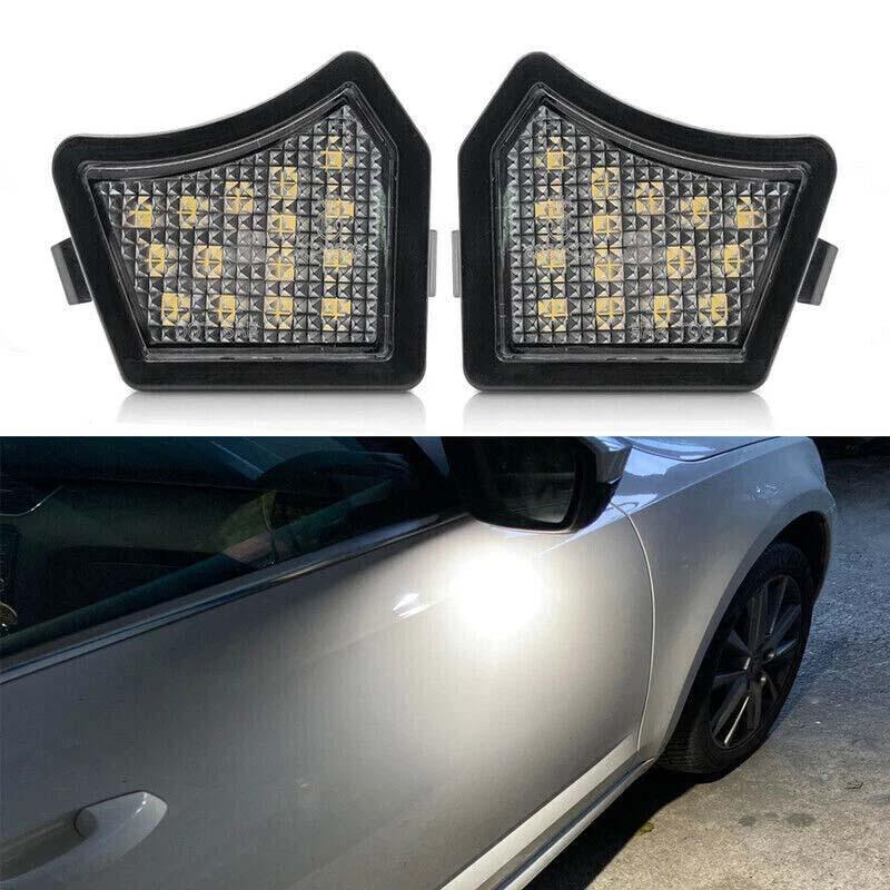 2Pcs Led Rearview Mirror Downlights Suitable For S60 S80 V50 V70 Xc70 And Xc90 Cars