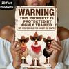 \Chicken Coop Warning Sign Rustic Metal Plate Vintage Farmhouse Decor for Indoor Outdoor Wall Art\