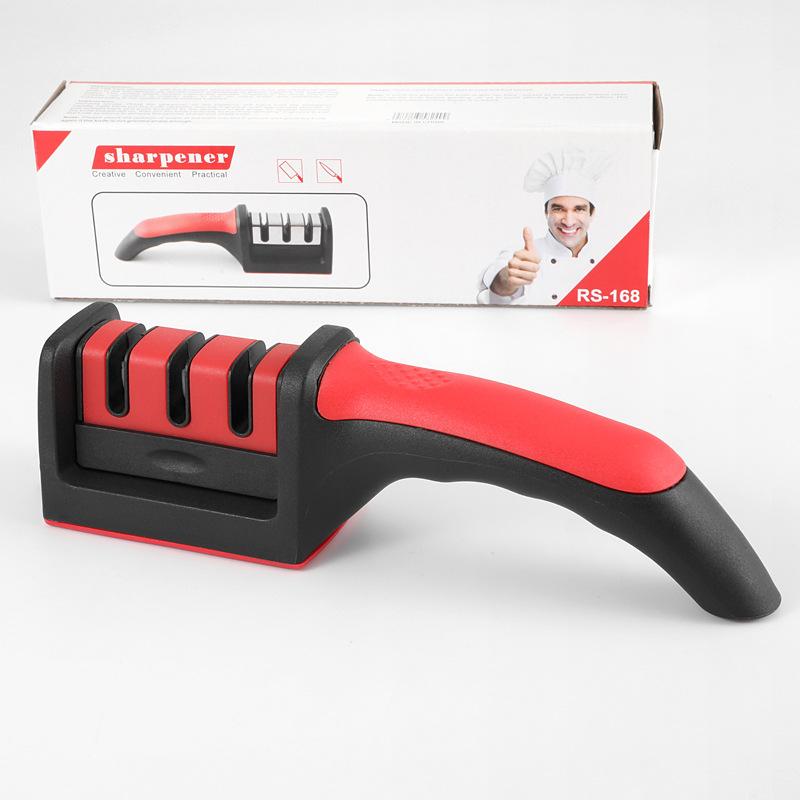 

Точилка для ножей, кухонные новые многофункциональные ножницы, бытовой шлифовальный инструмент из вольфрамовой стали, портативный точильный камень