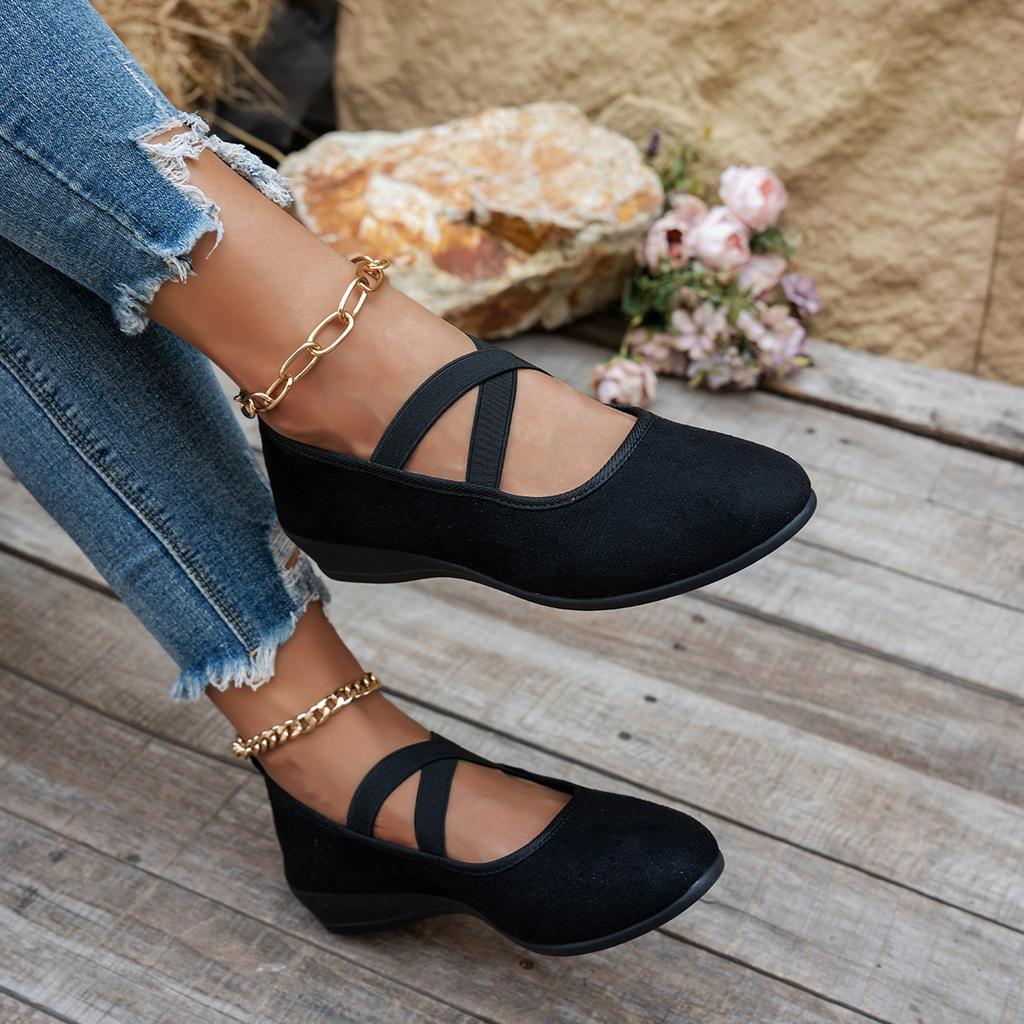 Damen Flache Schuhe Runde Spitze Lässige Damen Sneaker Bequem Neue Sommer Einfarbig Gummi Stoff Freizeit Loafer Zapatos De Mujer
