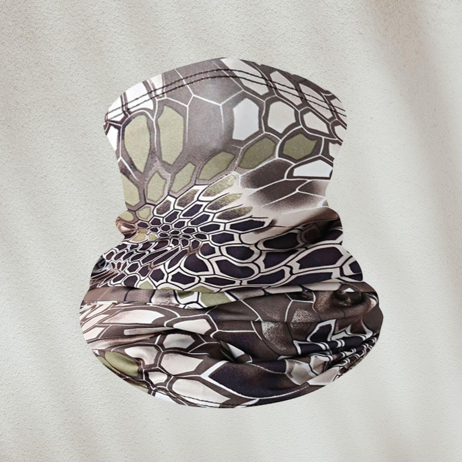 

Летняя солнцезащитная маска для езды на велосипеде, для рыбалки на открытом воздухе, для защиты от ультрафиолета, камуфляжный принт, платок на голову, солнцезащитный шейный платок One Size