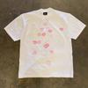 Make Money for Charity 3a260G Pure Cotton Double Yarn! Upward Man! Heavy Weight Couple Women's Loose Short-Sleeved T-shirt Men