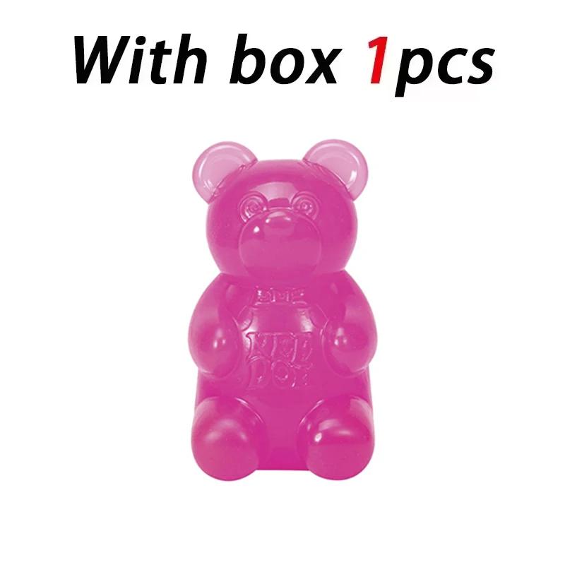 Nee Doh Gummy Bear Squishy Toy Soft Stress Relief Sensory Fidget Squeeze Toy for Kids & Adults Non-Toxic Anxiety Relief Desk Toy