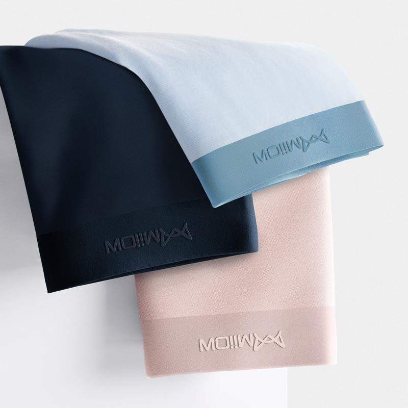 3 buc Lenjerie intimă fără cusături pentru bărbați Lenjerie intimă cu patru colțuri de culoare uni pentru bărbați Lenjerie intimă cu colț plat Toamnă și iarnă Lenjerie intimă respirabilă Boxer Brief