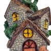 Xmas Miniature Light up Decorative Craft Fairy Garden Statue Mini Tabletop Model Ornament for