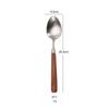 304 stainless steel steak knife and fork spoon, walnut western food spoon, high-value spoon, fork, meal spoon, spoon