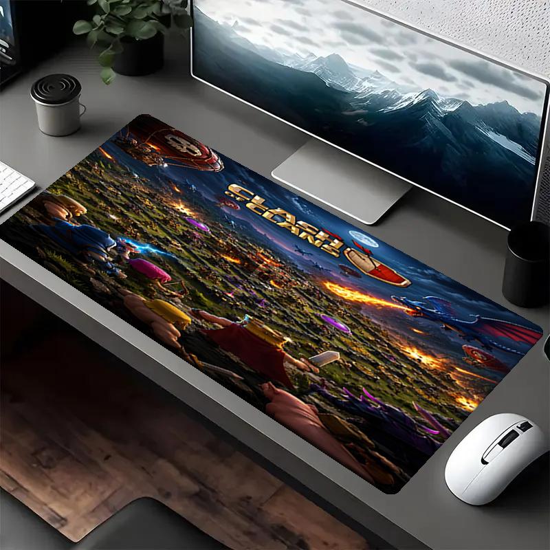 Clash of Clans Thema Mauspads, Rutschfeste Gummiunterseite, Multifunktionales Büro- & Heimdekor, Perfekt zur Personalisierung des Arbeitsplatzes.