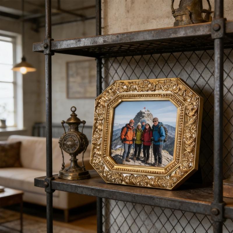 Small Antique Resin Picture Frame Victorian Rectangular Oval Jewelry Display Photo Frame for Weddings Party Decors