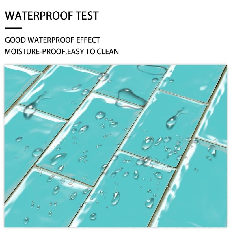 10pack Auto Adhesive 3D Brick Texture Wallpaper Waterproof PVC Decals For Backsplash And Feature Walls