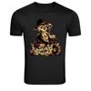 Smoking Skeleton Gangster Money Mafia Graphic T-Shirt
