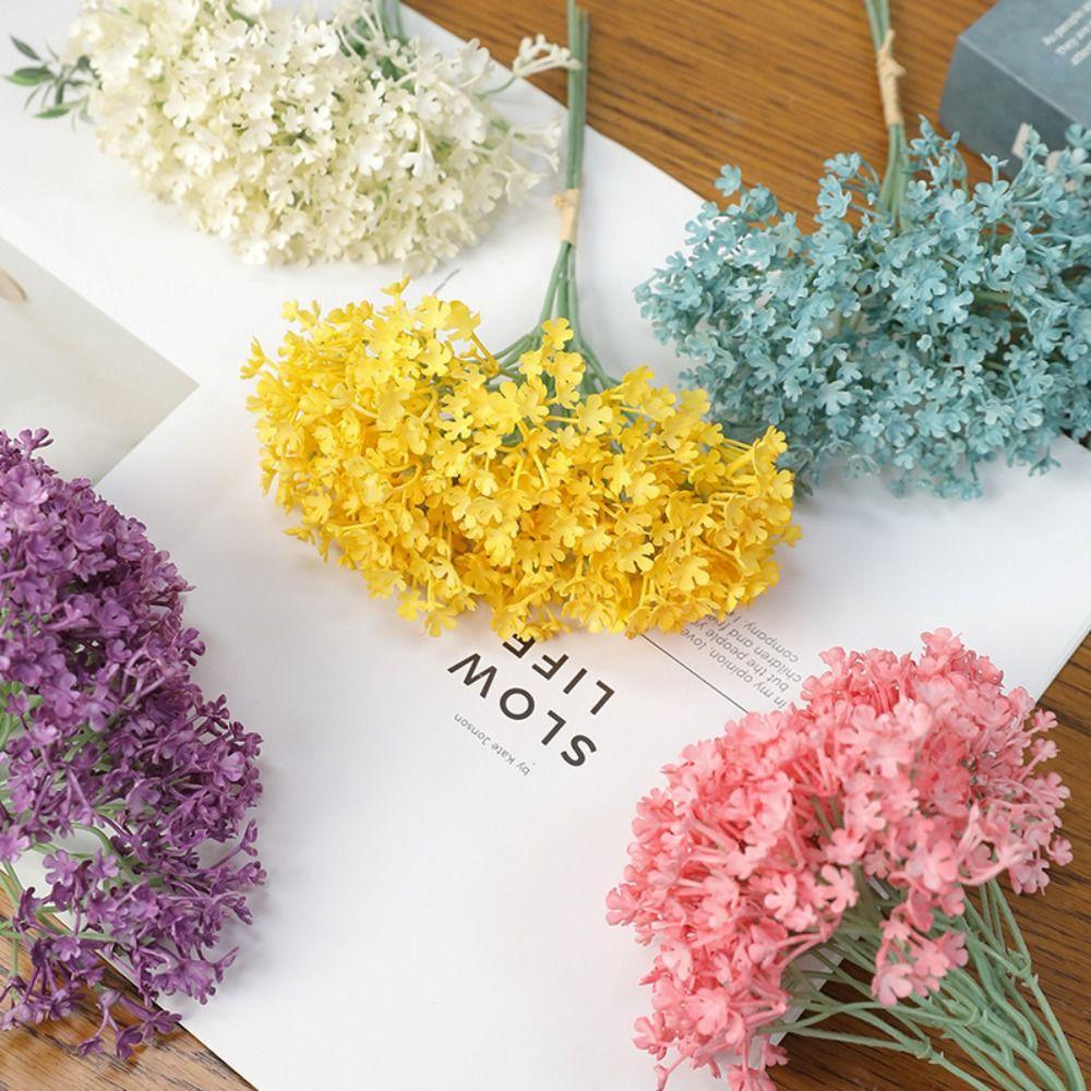Baby's Breath Simulation Flower Flexible Stems Fake Flower Artifiical Flower Branch Photo Props