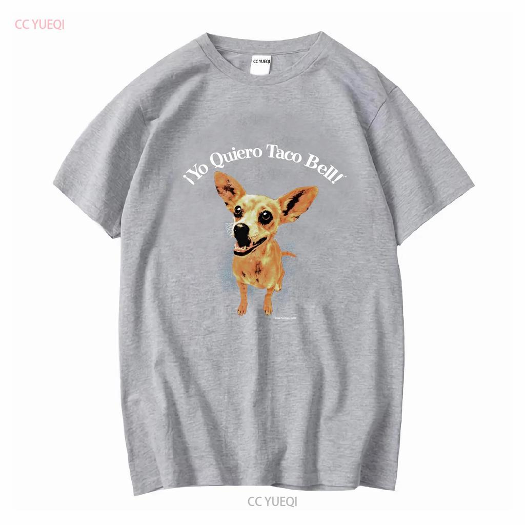 Rara Camiseta Vintage 1998 Yo Quiero Taco Bell Restaurante Cachorro Chihuahua Nice XL manga longa ou curta vintage Lavada Confortável