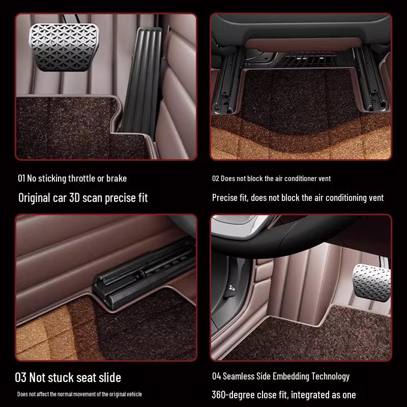 All-Enclosed Floor Mats for Chery Arrizo 5/Tiggo 8/3/Ba Pro/Little Ant T9/Fengyun 2