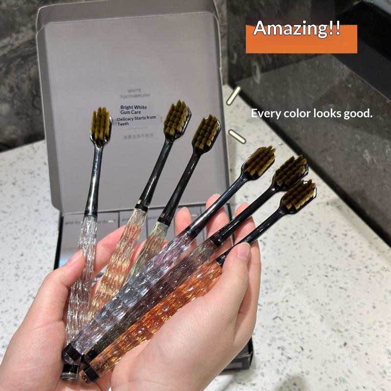 Soft Bristle Gum Care Toothbrush 1/6Pcs Gift Box Pack Deep Cleaning Oral Care Kit for Home Travel Use