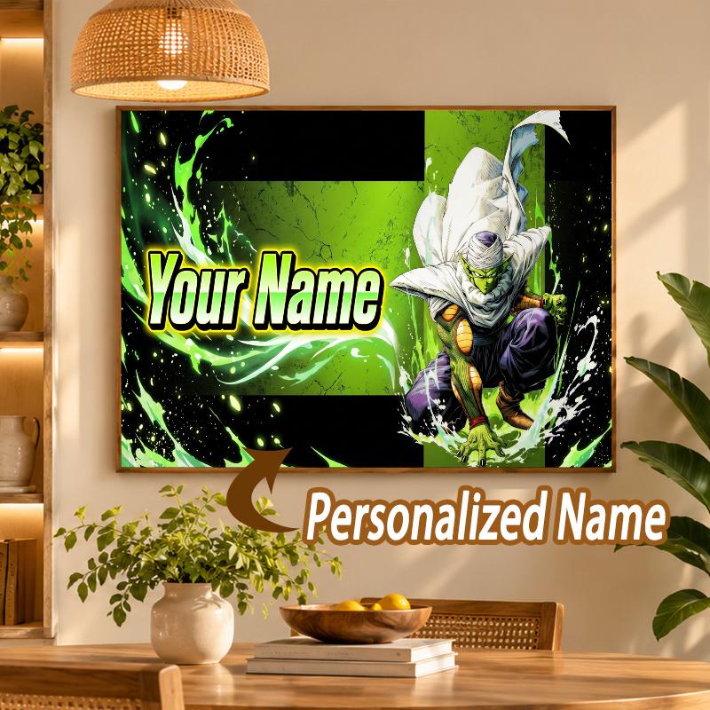 Piccolo Custom Name Diamond Painting Personalized 5D Full Drill DIY Diamond Art Home Decor