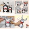 New Stress-relief Big Mouth Donkey Squishy Toy Creative Gift Tpr Material Grey