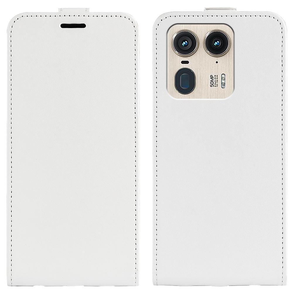 

For Motorola Edge 50 Ultra 5G/Moto X50 Ultra 5G Case Vertical Flip Card Slots Leather Phone Cover White