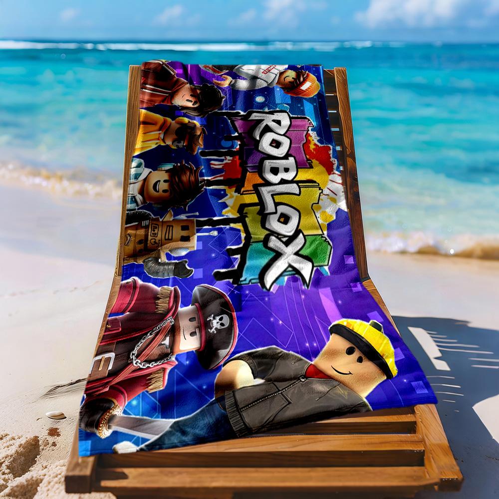 Roblox Strandtuch Superweiche Mikrofaser Schnelltrocknendes Gewebe Bequem Leicht