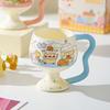 Mug Cute Cartoon Tall Ceramic Cup Couple Water Cup Women's Home Office Coffee Milk Cup Children