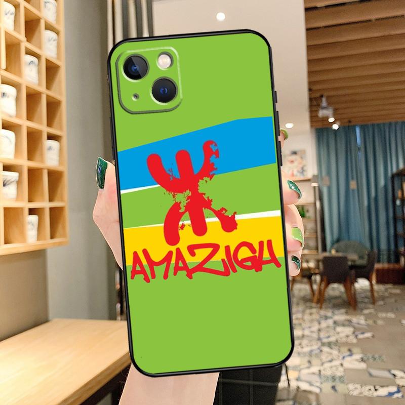 Amazigh Flag Phone Case For iPhone 16 17 Pro Max 14 13 12 11 15 Pro Max Mini 15 16 Plus 16e 17 Air Cover