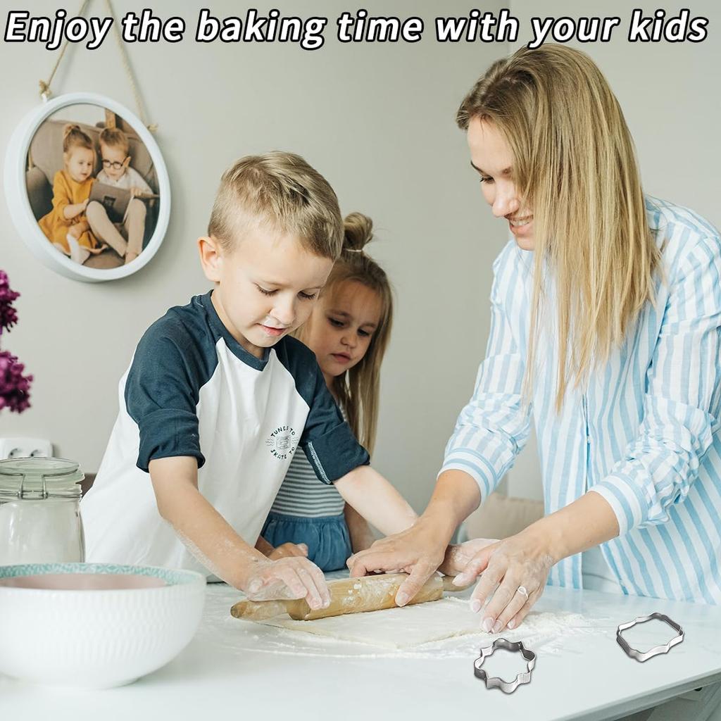 10 Stück Edelstahl Keks Ausstecher Verschiedene Formen Keks Ausstecher Formen Sugarcraft Kuchen Kekse Gebäck Backen Ausstecher Form