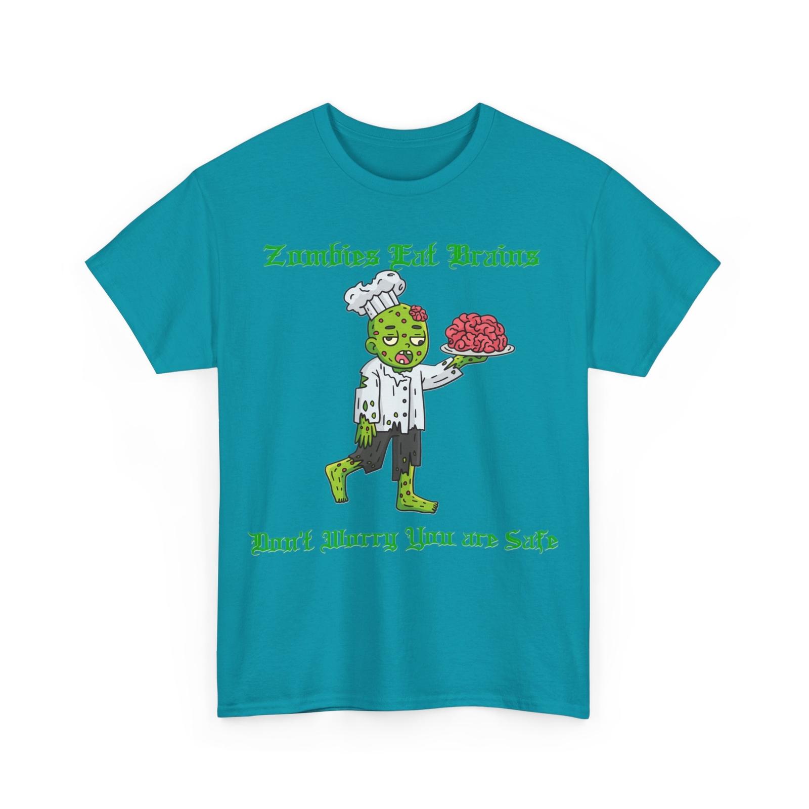 Zombies Eat Brains Don t worry You are Safe (multi color) Heavy Cotton Tee S разноцветный