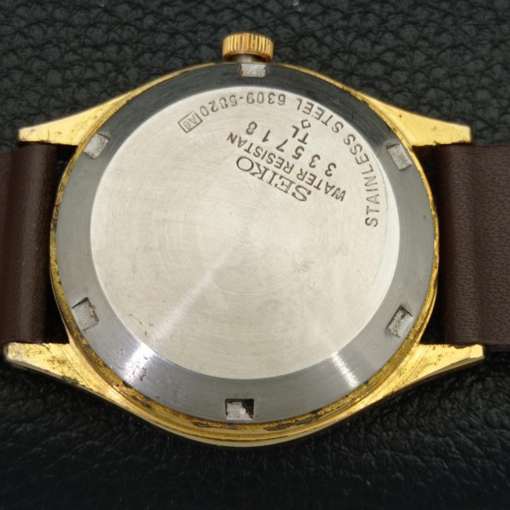 REFURBISHED VINTAGE SEIKO 5 AUTOMATIC JAPAN MENS BROWN DIAL WATCH a433722-2
