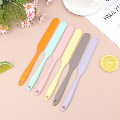 Silicone Long Scraper Cream Color Long Scraper Cake Making Silicone Spatula Baking Tools For Cakes Small Accessories