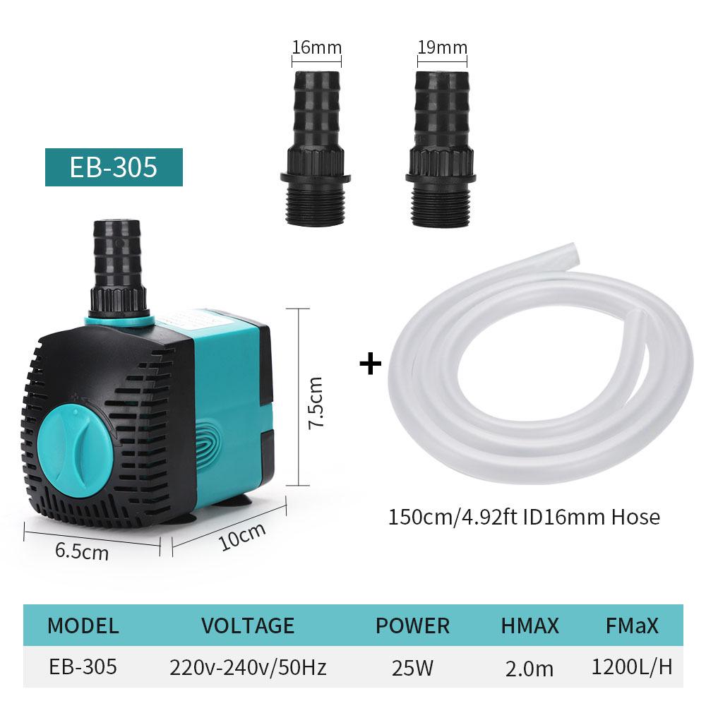 Compact Submersible Aquarium Pump for Fish Tanks and Ponds