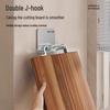 Stainless Steel No-Punch Adhesive Hook for Cutting Boards - High Load-Bearing Capacity.