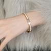 Ins Design Titanium Steel Bangles Luxury Couple Bracelets Shell Mother Bracelet  Wedding