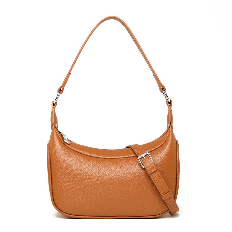 Real cowhide women's bags niche underarm bags new high-end first-layer cowhide shoulder messenger bags