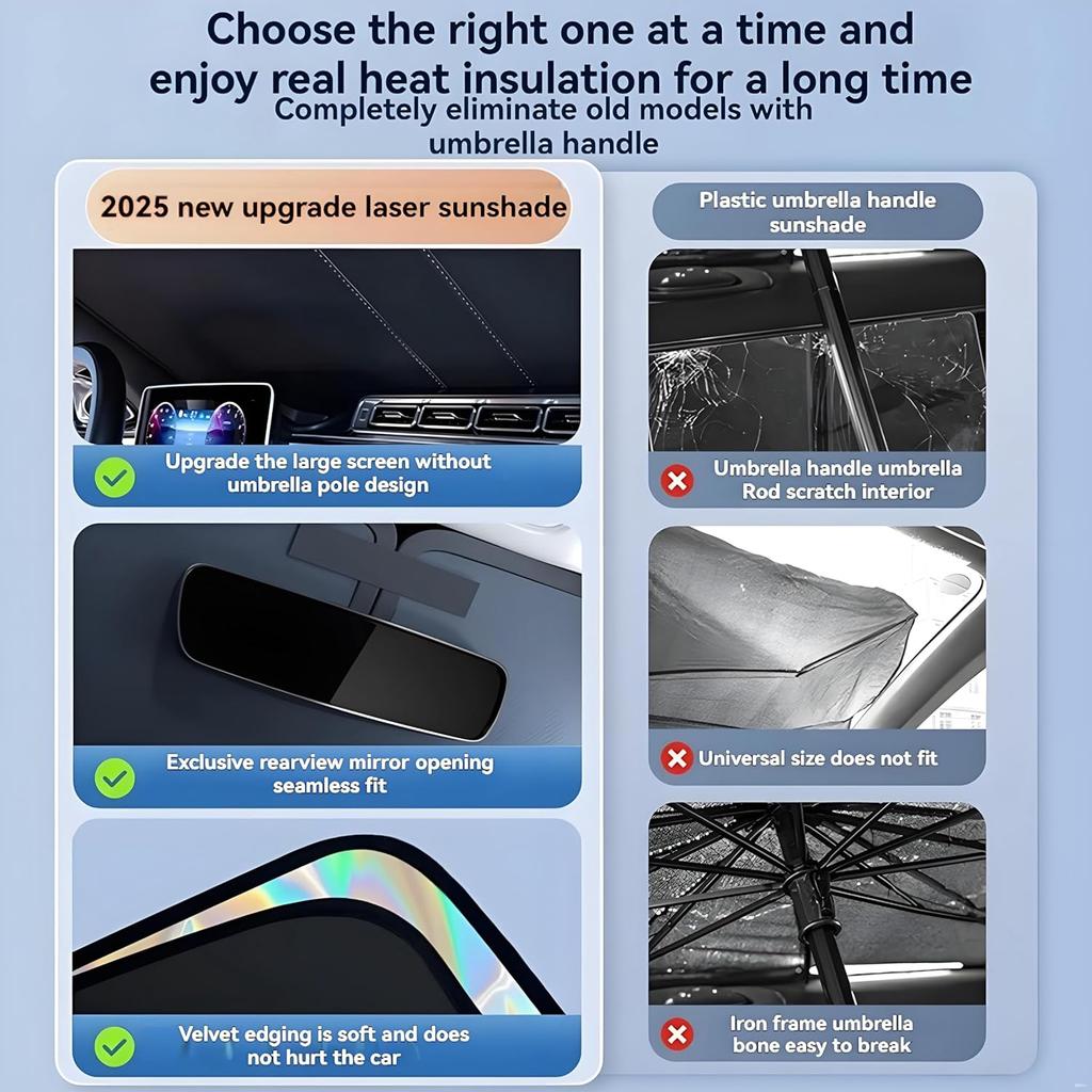 for BMW X5 Windshield Sun Shade - Foldable Windshield Cover Sun Shade X5 2014-2025 Accessories Protect Car from Sun Rays Overlapping UV Reflective