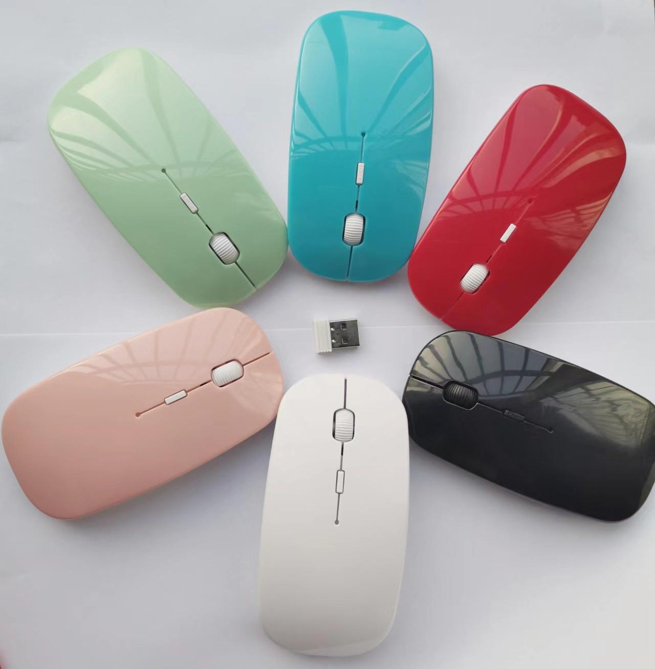 

Беспроводная тонкая мышь 2.4G для ноутбуков и настольных компьютеров opp bag чёрный