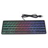 64 Keys Mini Keyboard 3 Backlights RGB Keyboard Portable Design USB Keyboard Office Work
