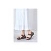 [Pansy] MS210 Back-strap sandals for women, 2-way, platform, size L, brown