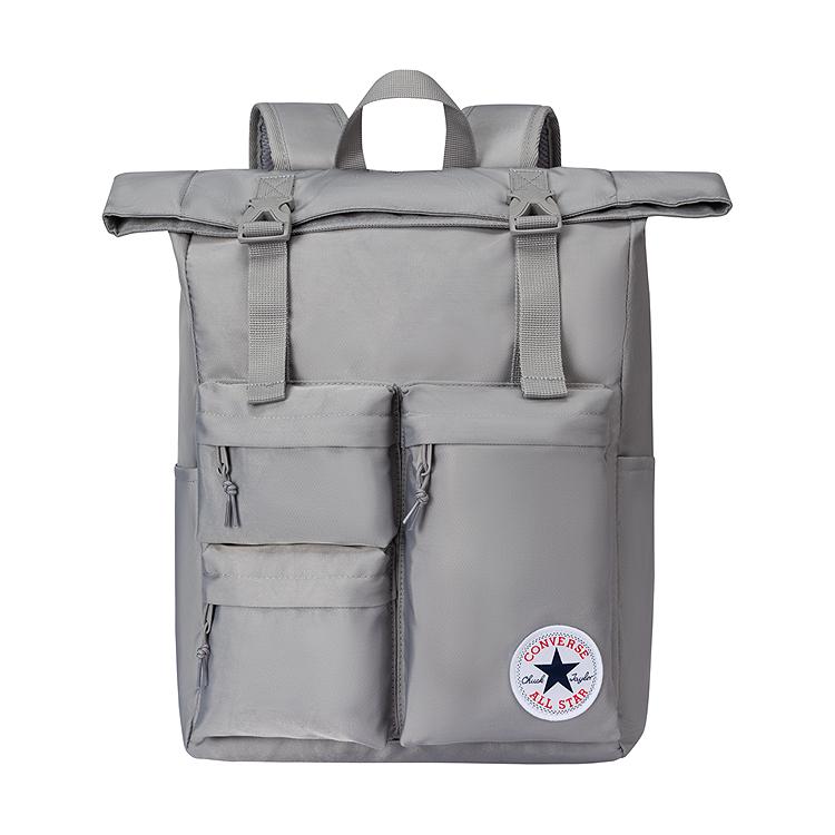 Converse 19L Fashion Sports Versatile Polyester Backpack Unisex Backpacks Sky-Gray CV2613247GS-002 Sky Gray