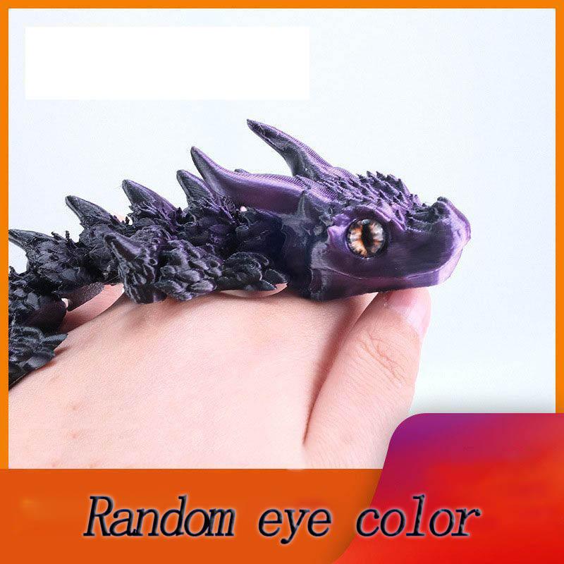 New 3D Printing Figurines Magic Dragon Movable Joint Fidget Toy Rotatable Articulated Dragon Ornament Decompression Gift Kid