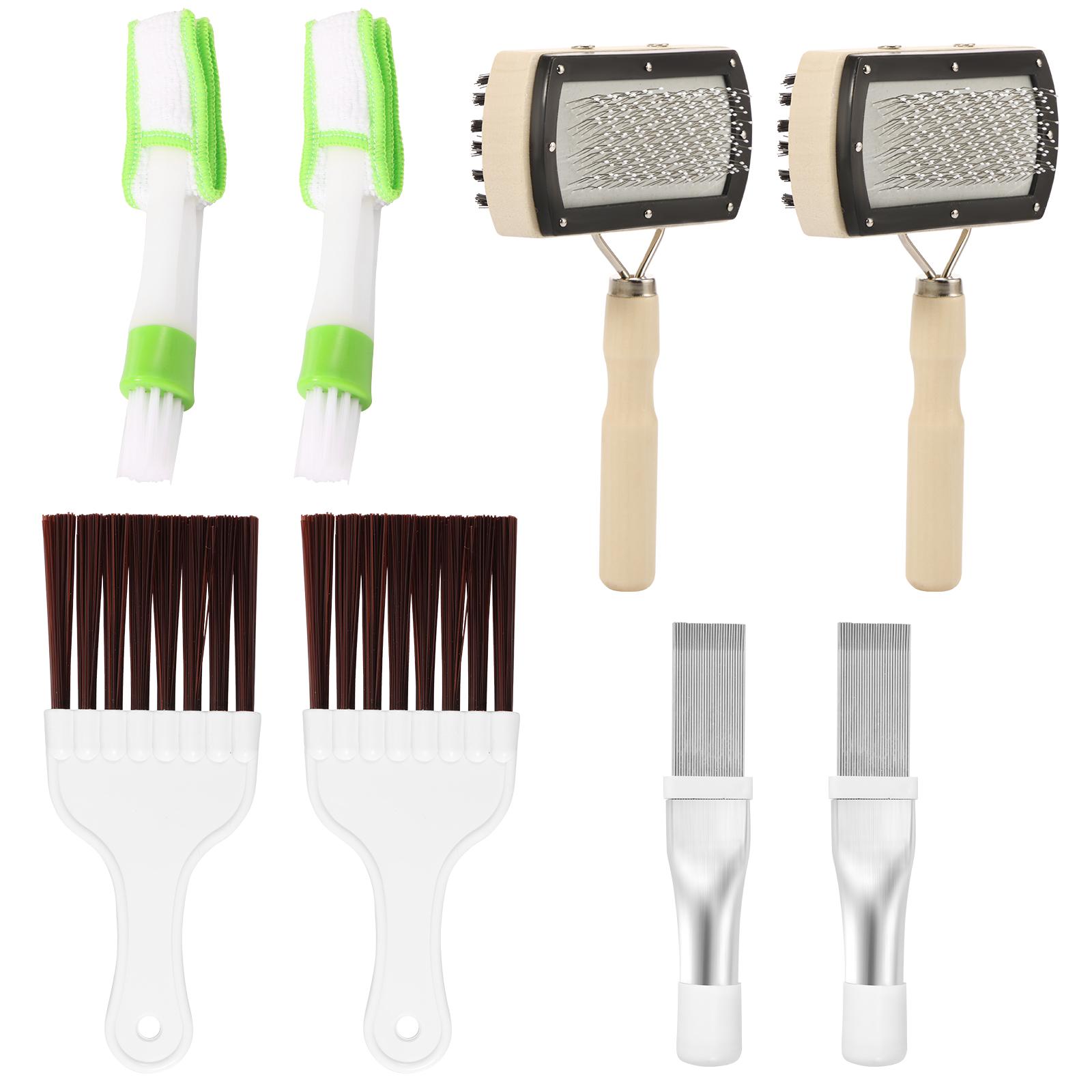 8 шт. Чистящая щетка Многофункциональная двусторонняя чистящая мягкая щетка Бытовая щетка для чистки кондиционера для холодильника