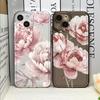 Schöne Ölmalerei Lotusblume Handyhülle für IPhone 16 15 14 11 Pro Max 13 12 Mini XR XS X 7 8Plus SE2 Weiche Silikonhülle