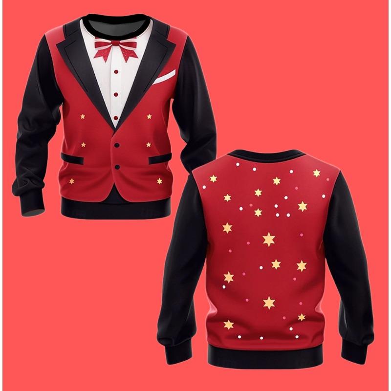 Christmas T-shirts For Men Shirts Tree Snowflake Graphic T-Shirt Cotton O Neck Oversized Long Sleeve Tops Streetwear Men's Shirt