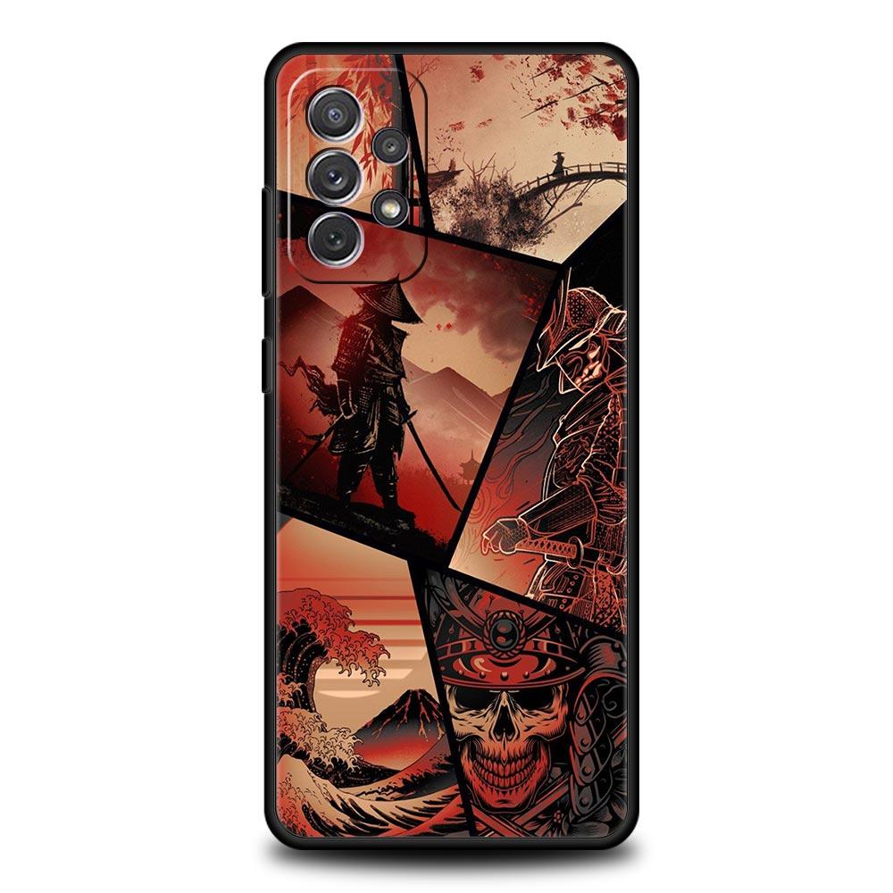 Custodia per Telefono Maschera Hannya Samurai Fantasma Per Samsung A15 A13 A51 A71 A41 A31 A21S A03S A05 A35 A32 A55 A23 A25 A33 A53 A73 5G Cover