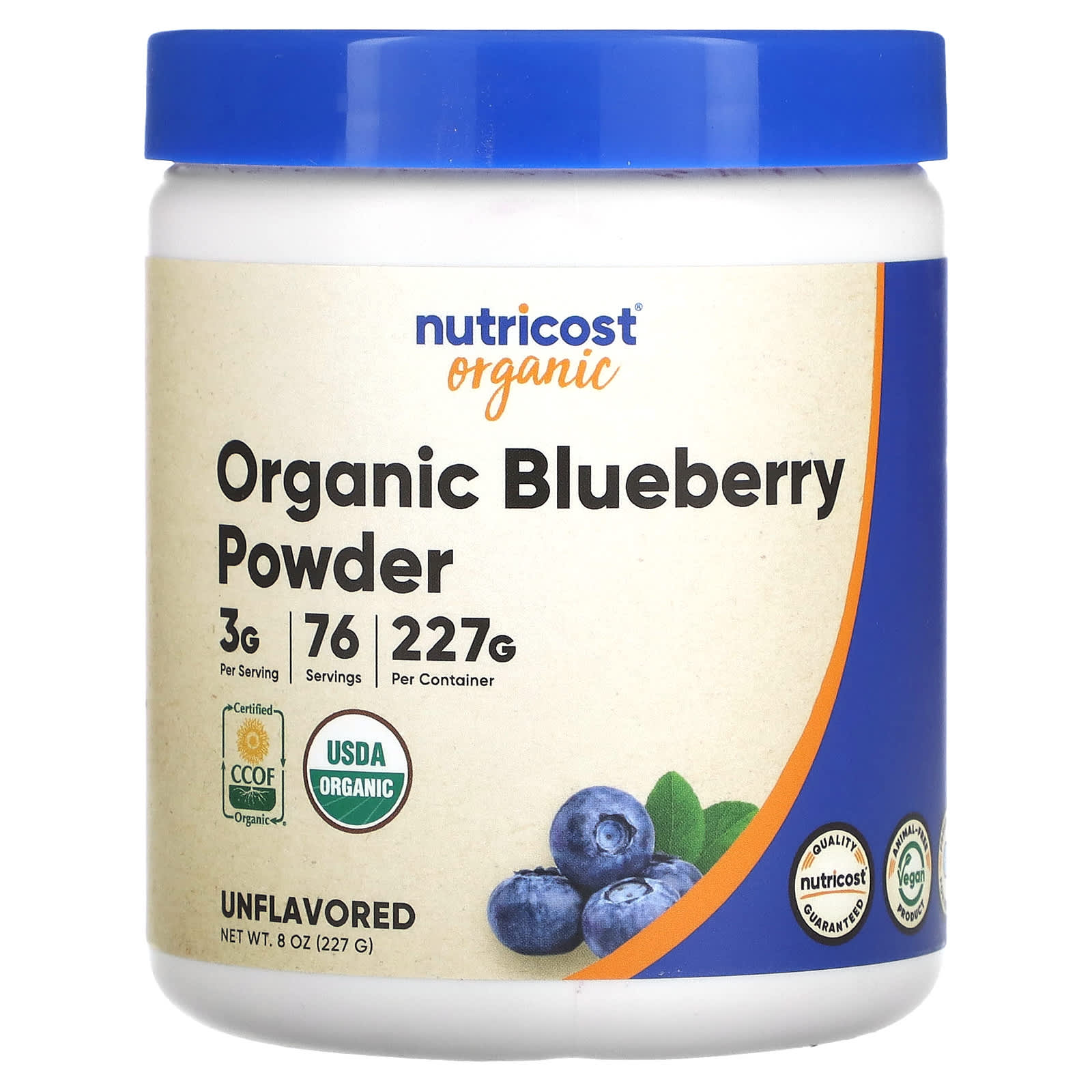 

Organic Blueberry Powder, Unflavored, 227G(8Oz)
