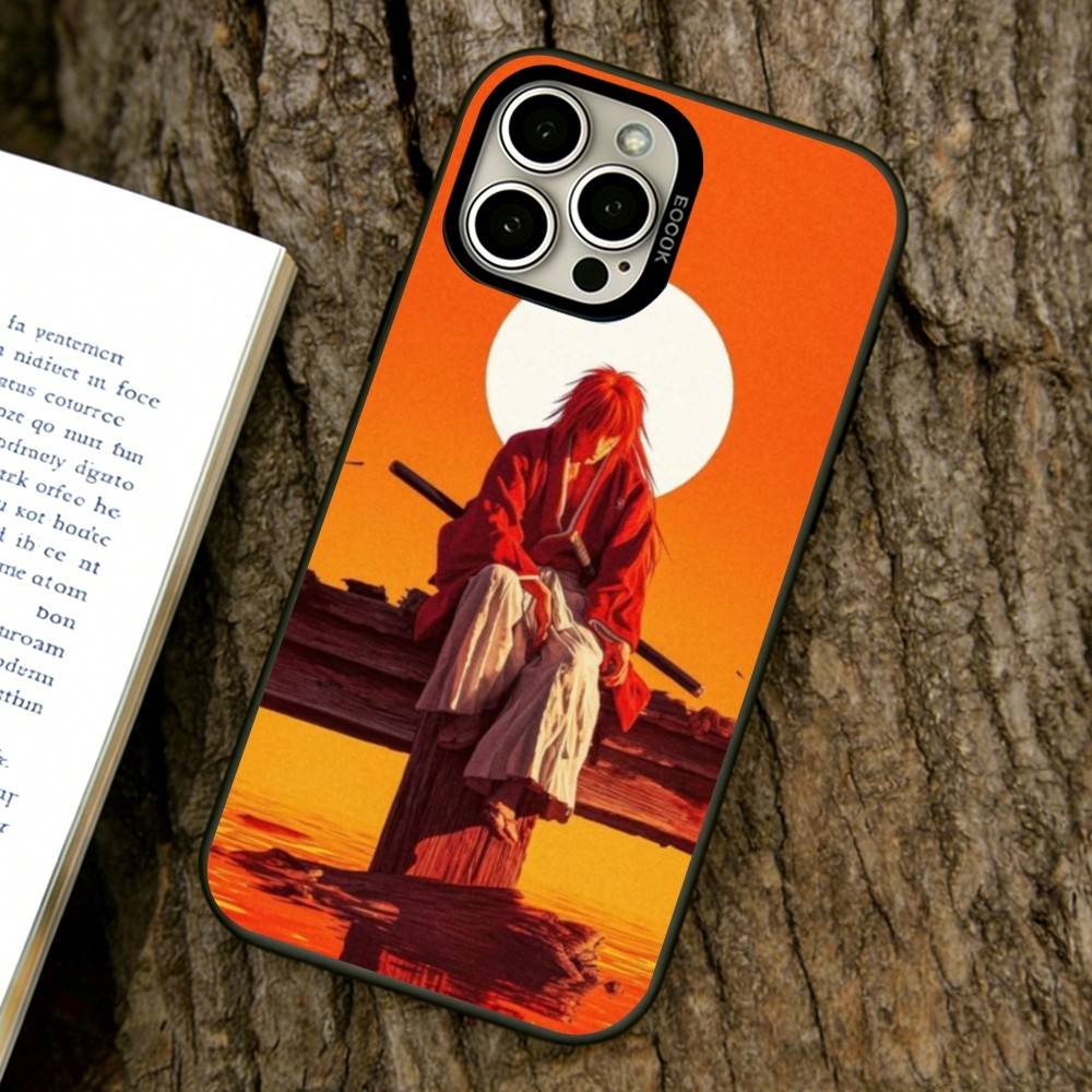 Rurouni Kenshin Phone Case For iPhone 17,16,15,14,13,12,11 Plus,Pro Max,XS,Colorful Silver Black Cover