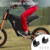 Non Slip Motorcycle Footrest Bracket Rack Lightweight Aircraft Grade Aluminum For Long Distance Riding And Daily Commute
