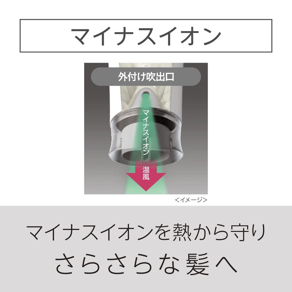 Panasonic Hair Dryer Ionity Quick Drying Large Air Volume Pale Pink EH-NE4J-PP