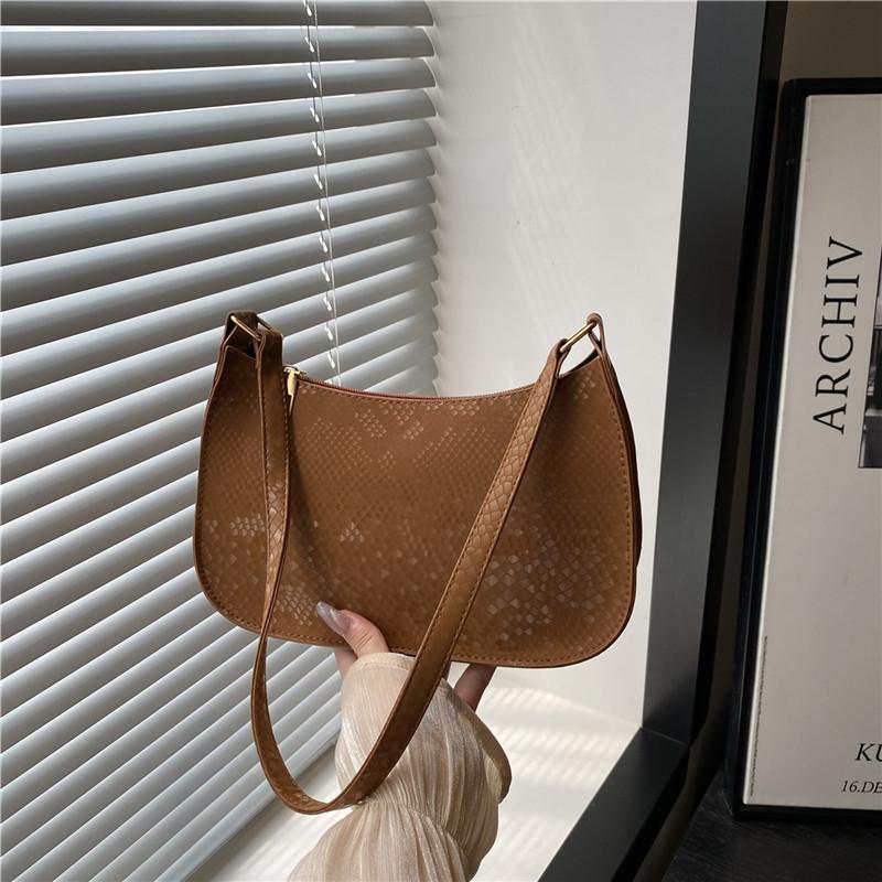 

Популярная модная наплечная сумка женская новая однотонная повседневная простая модная маленькая квадратная сумка коричневый