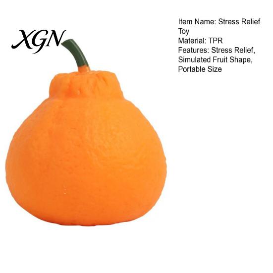 Fruit Squeeze Toy 1/2/3/4/5Pcs Stress Relief Orange Decompression Dekopon Tangerine Ball Fidget Anti-anxiety Simulation Sensory