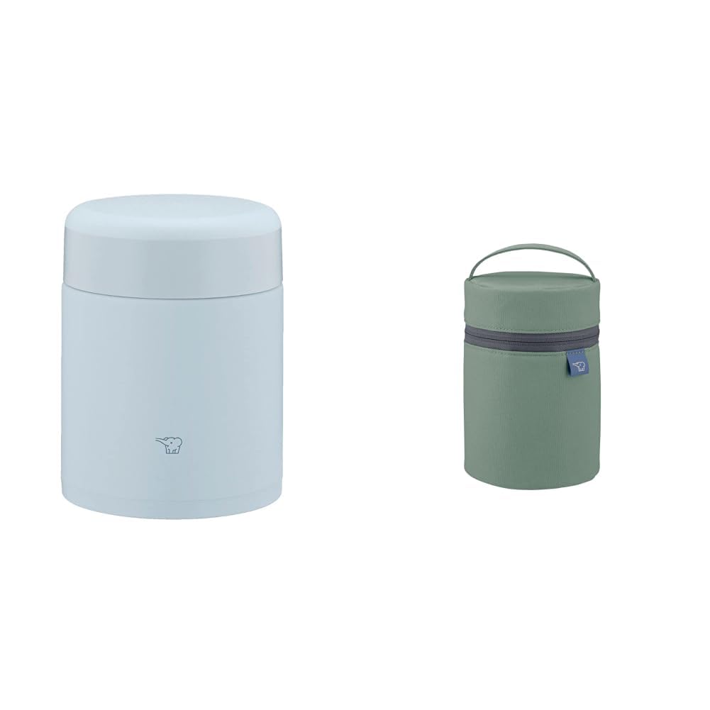 

[Набор] ZOJIRUSHI Термос для супа из нержавеющей стали 400 мл Ледяной серый + ZOJIRUSHI Чехол для термоса для супа Размер S